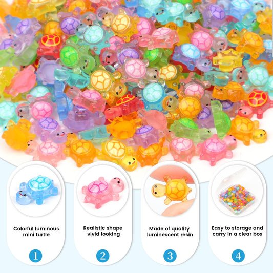Vibrant Yonseng mini resin turtles add color to dollhouses and terrariums