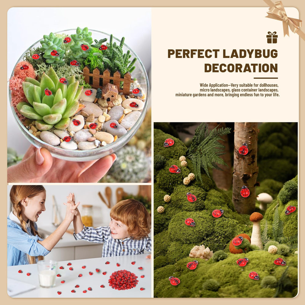 Yonseng ladybugs add fairy garden charm and realistic accents to decor.
