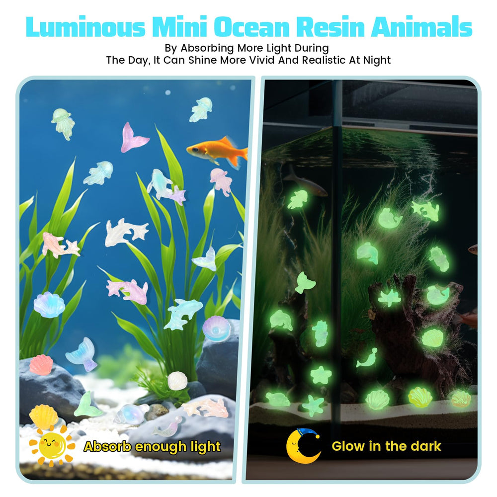 Yonseng mini sea figurines offer detailed shapes for crafts and slime projects.