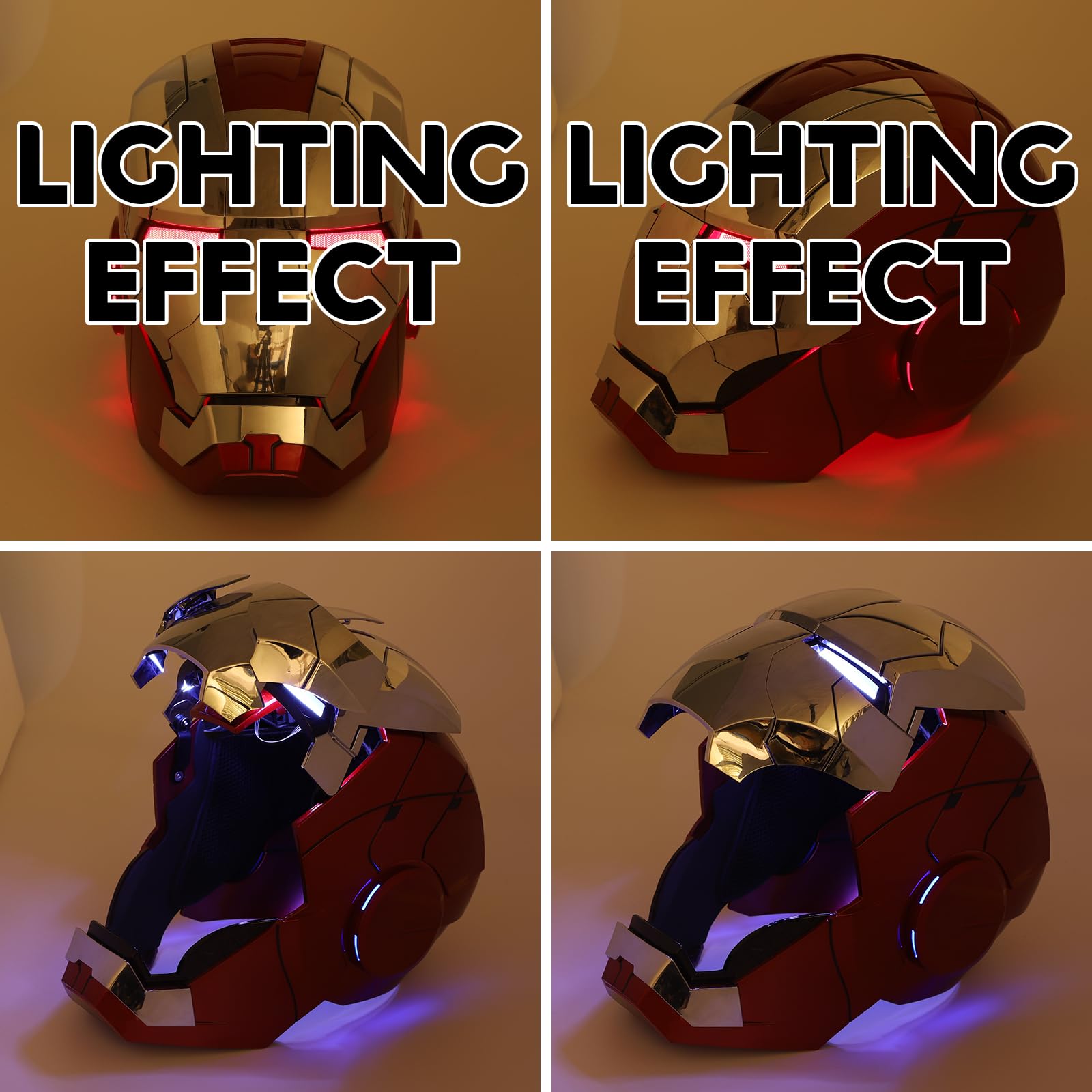 YONTYEQ Iron Hero MK5 helmet displayed with authentic movie vibes