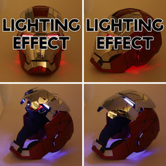 YONTYEQ Iron Hero MK5 helmet displayed with authentic movie vibes