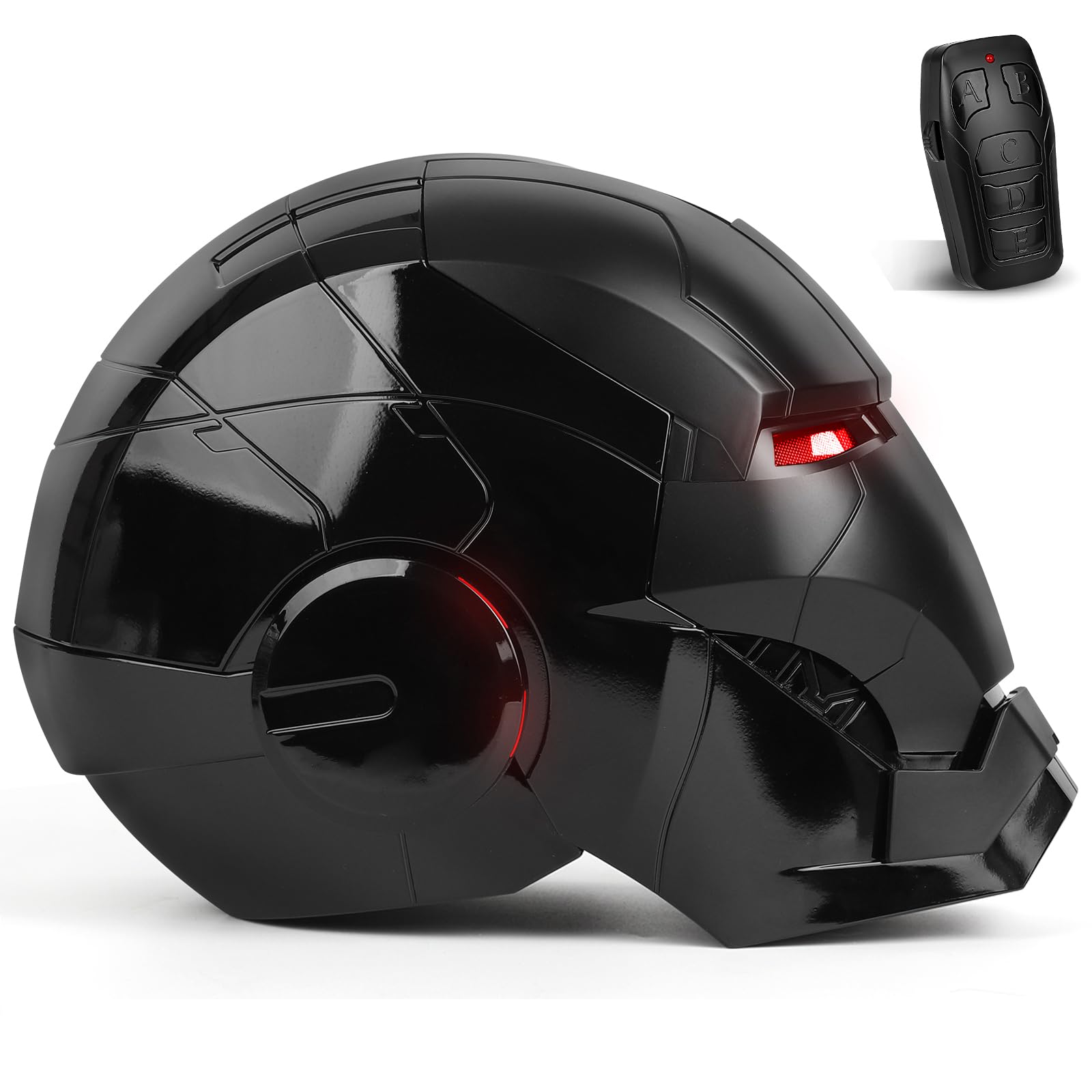YONTYEQ MK5 helmet front view for cosplay and display.