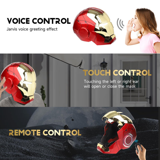 YONTYEQ MK5 Helmet with LED eyes enhances lifelike cosplay