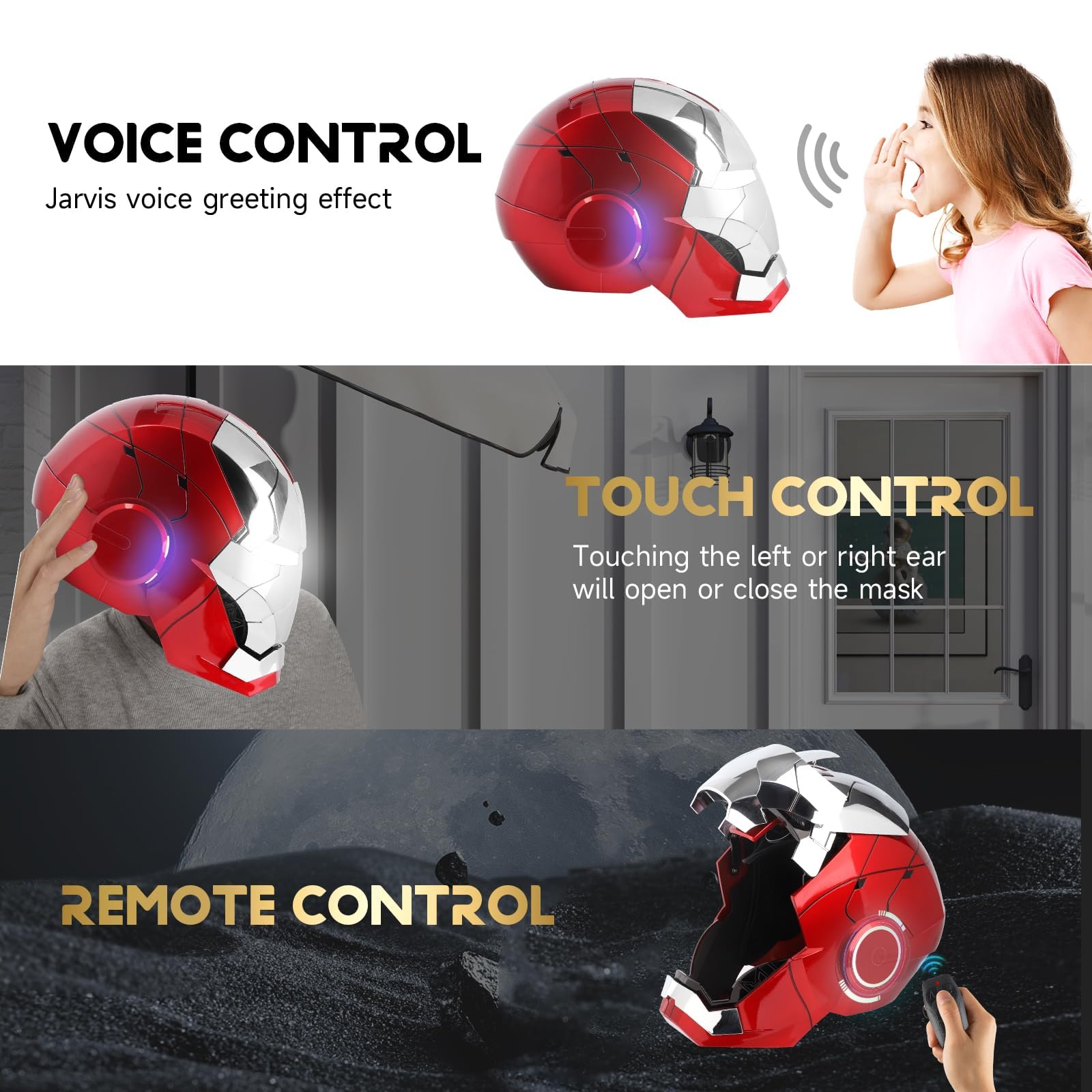 YONTYEQ MK5 helmet side lighting enhances dramatic eye effects