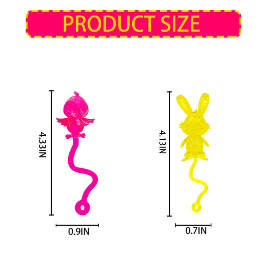 YOOBABOO chicks and rabbits designs attract kids at parties and Easter gift bags.