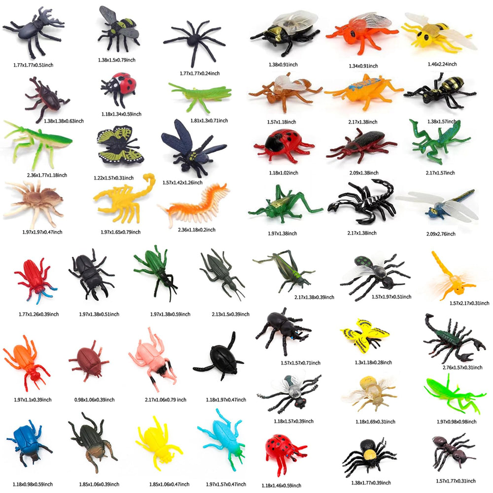 YOOHUA lifelike bug figures closeup – vivid details spark pretend science exploration.