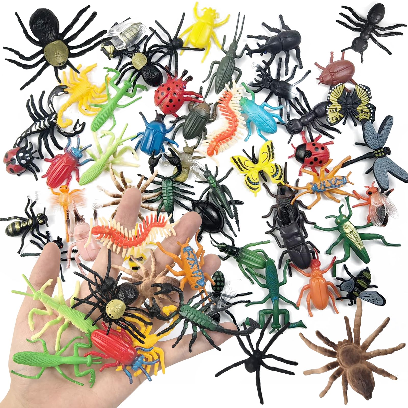 YOOHUA mini bug toys set – bright, safe figures for imaginative play.