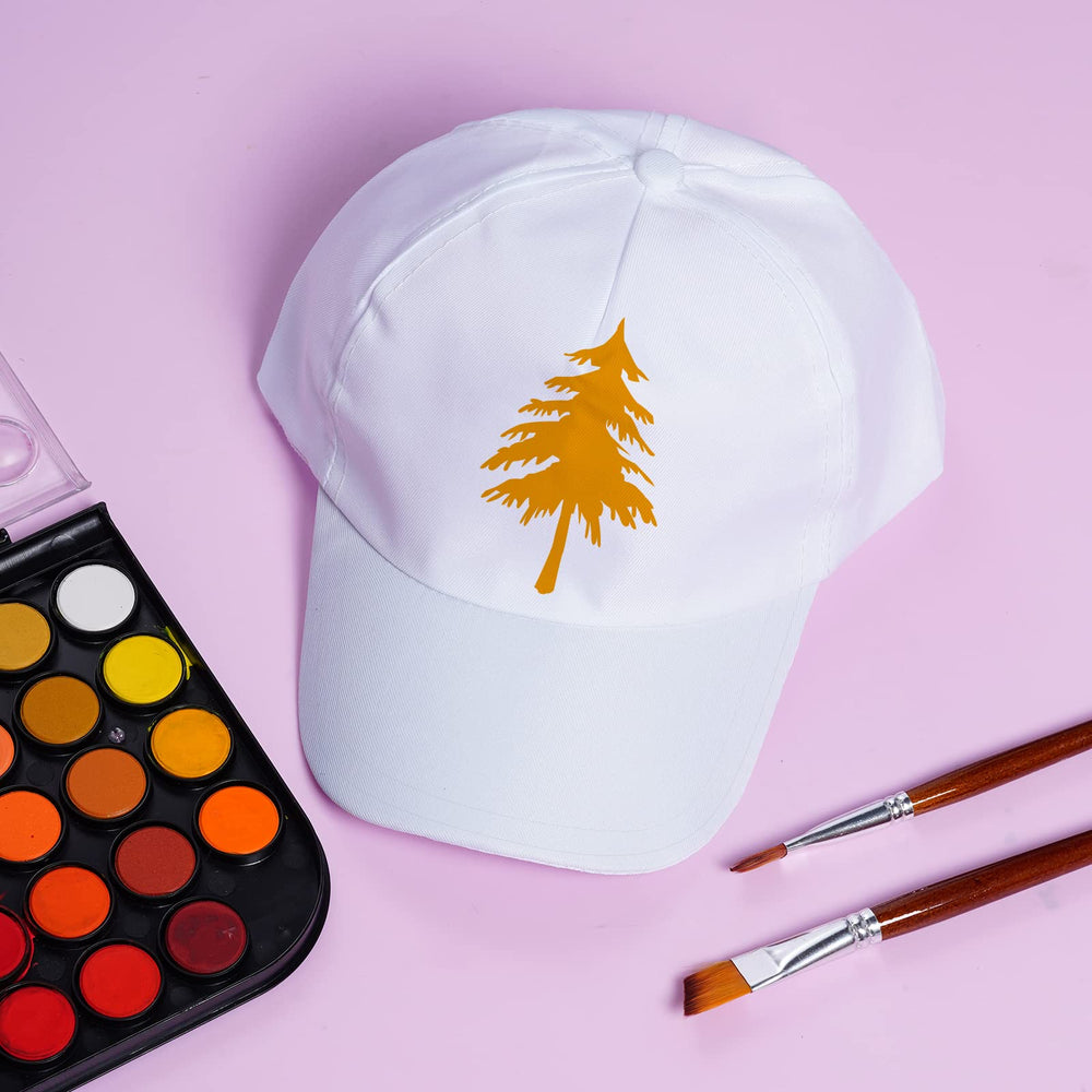 Yookat DIY-cap white blank flatlay inviting creative customization ideas.