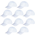Yookat kids white baseball cap pack front view for everyday wear.