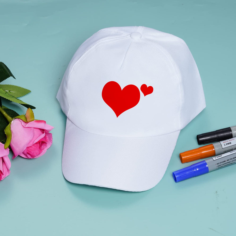 Yookat white cap adjustable strap for secure fit during activity.