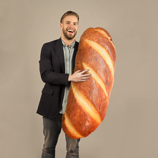 Yookeer bread pillow front view with realistic texture for cozy cuddling