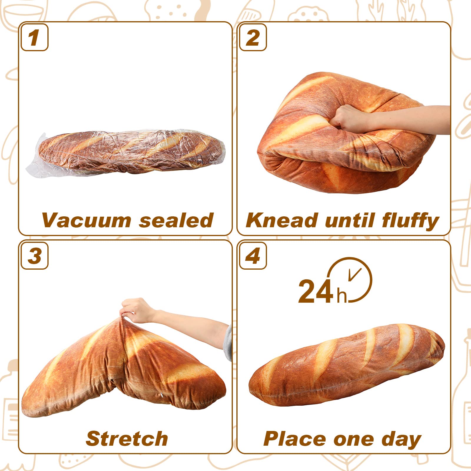 Yookeer bread pillow makes a cute, gift-ready companion