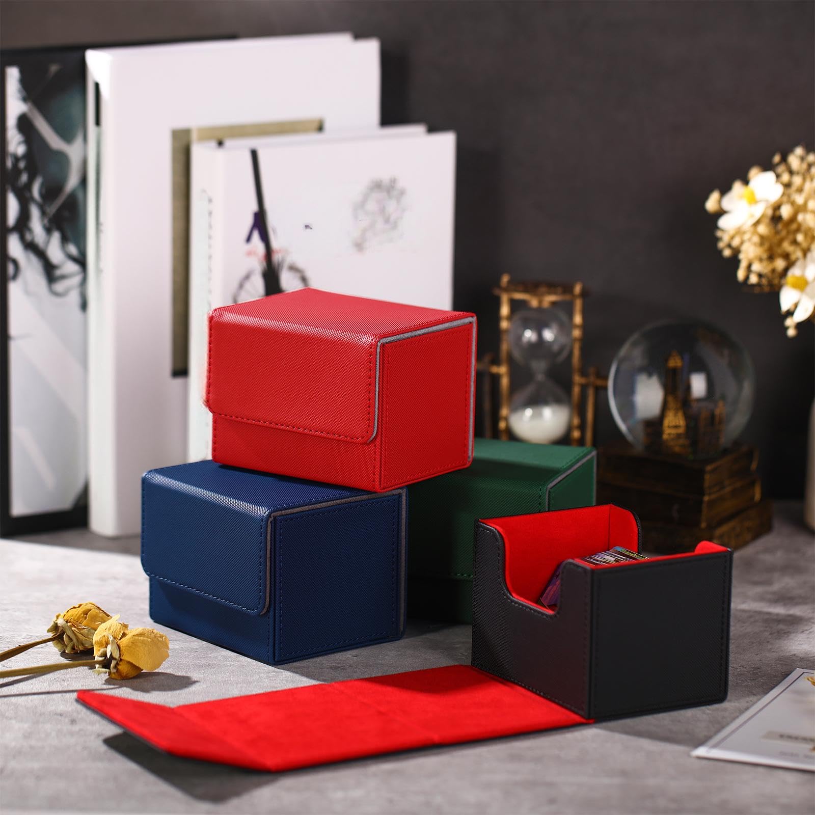 Yookeer box holds up to 100 double-sleeve cards.