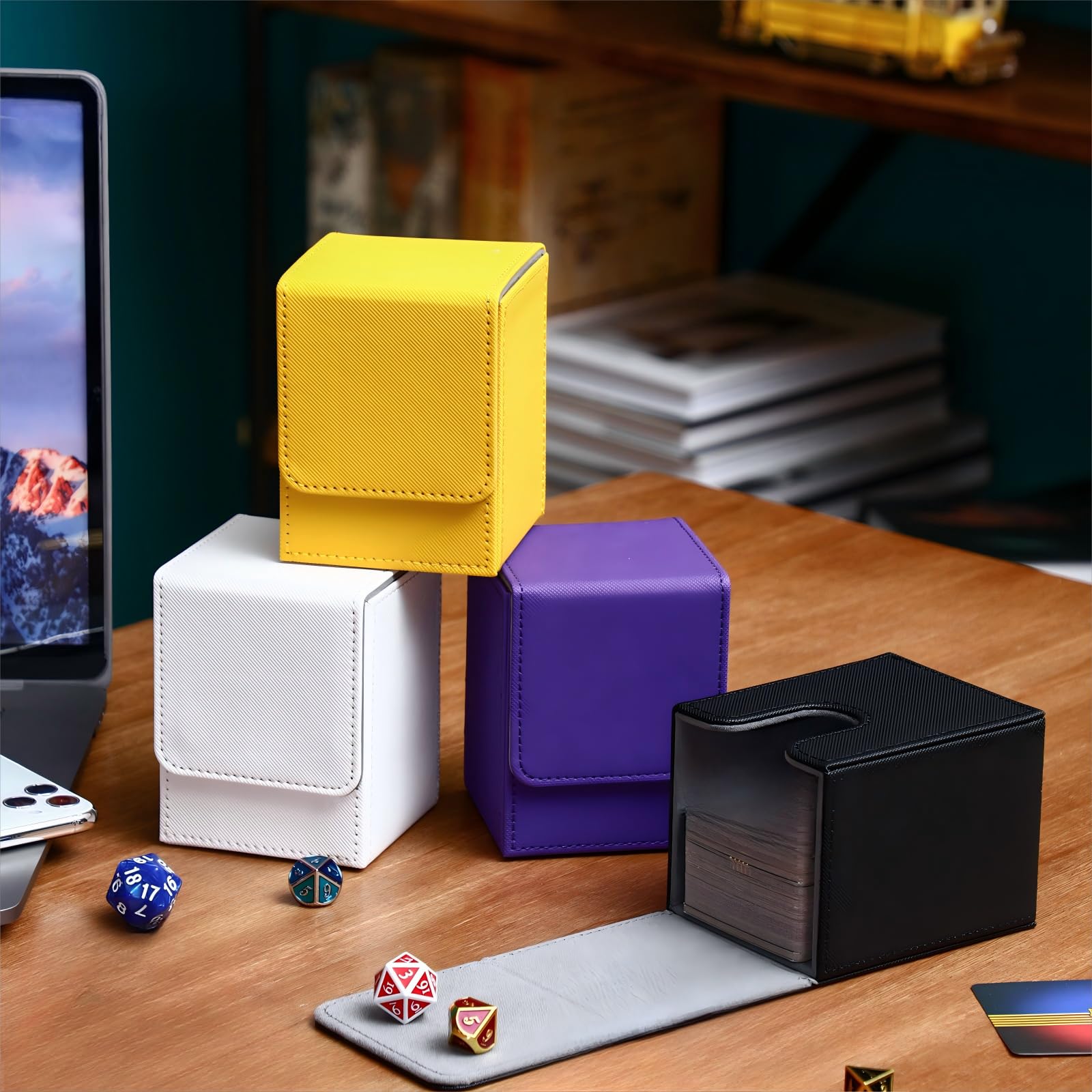 Yookeer deck box with magnet closure keeps lids secure during transport.