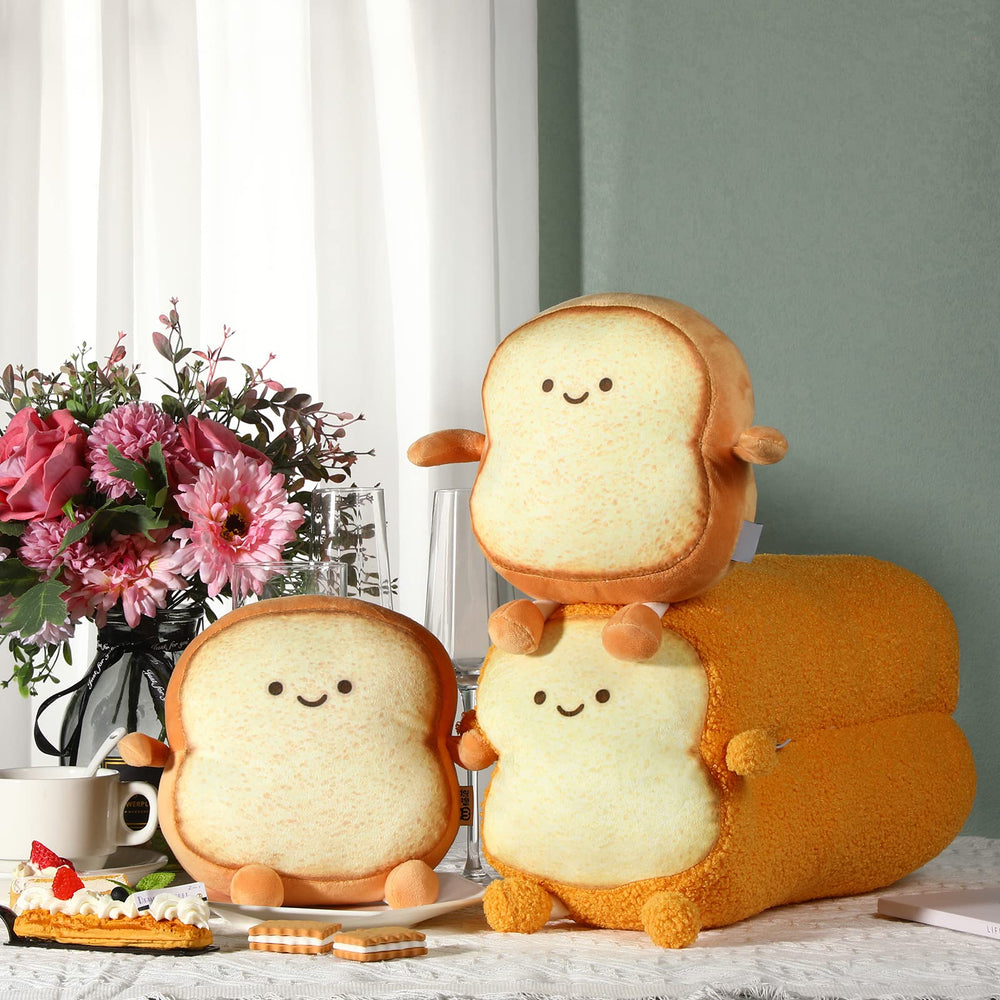 Yookeer kawaii bread plush pack; brighten living spaces with smiles.