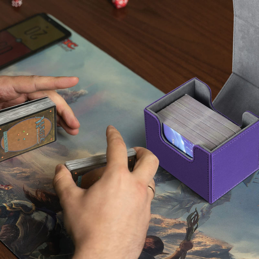 Yookeer leather deck box on a shelf, showcasing organized storage.