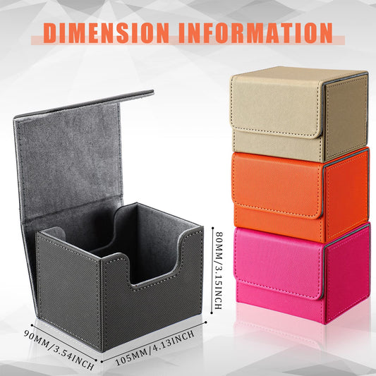 Yookeer orange leather deck box resists scratches for daily use
