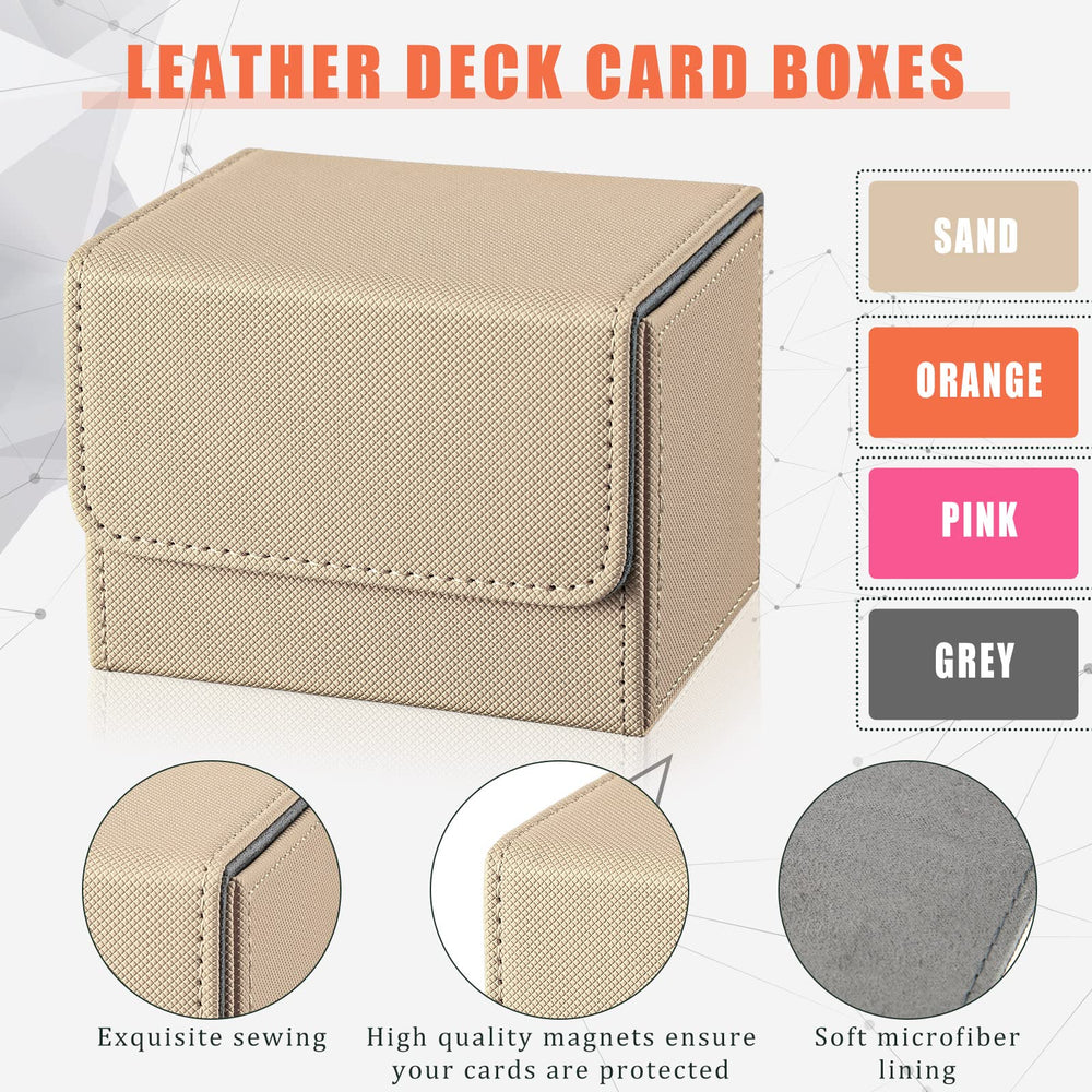 Yookeer sand leather deck box with non-slip surface for confident handling