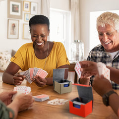 Yookeer four-piece set holds up to 100 double-sleeve cards