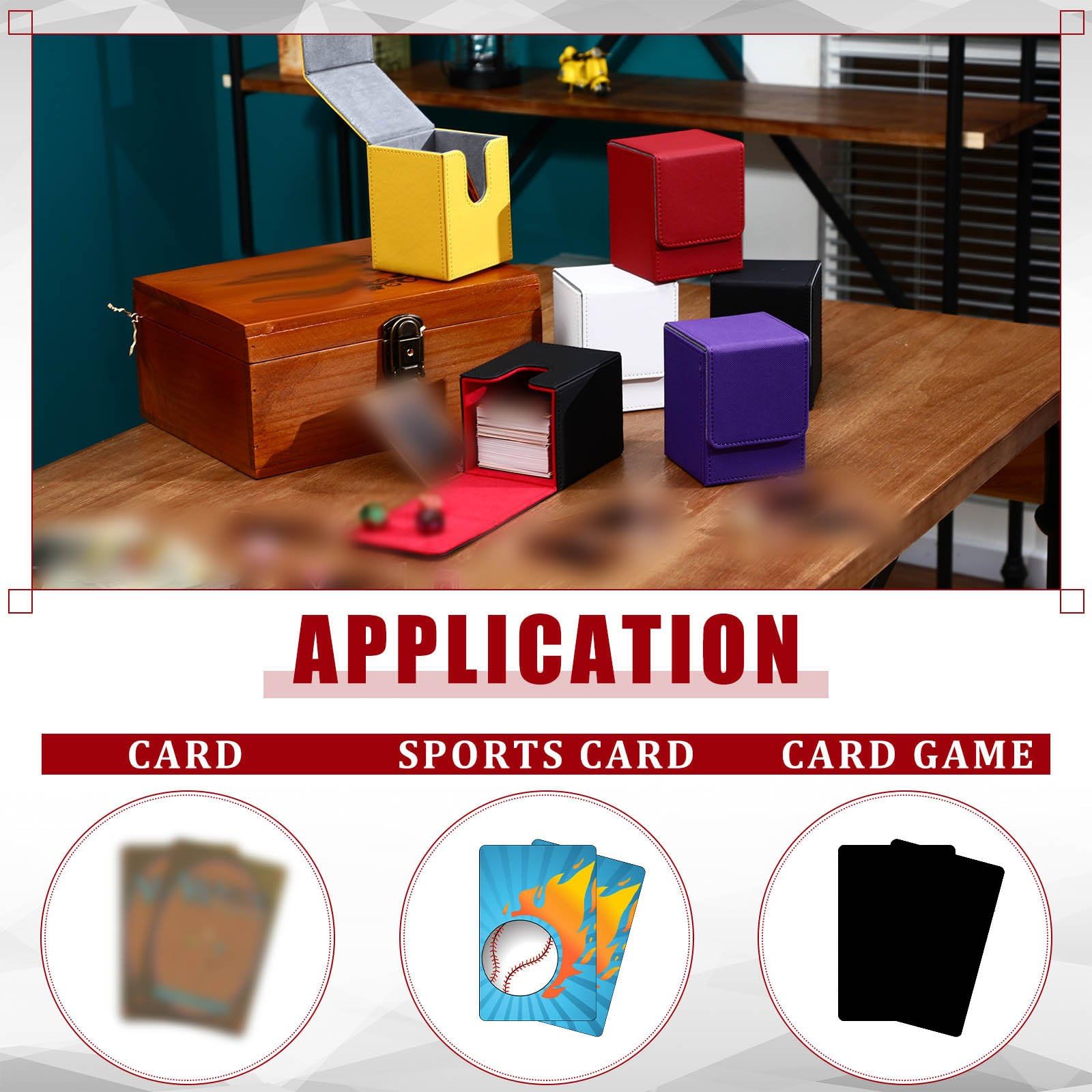 Yookeer yellow leather deck box offers bright, durable storage for casual or tournament play.