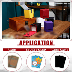 Yookeer yellow leather deck box offers bright, durable storage for casual or tournament play.