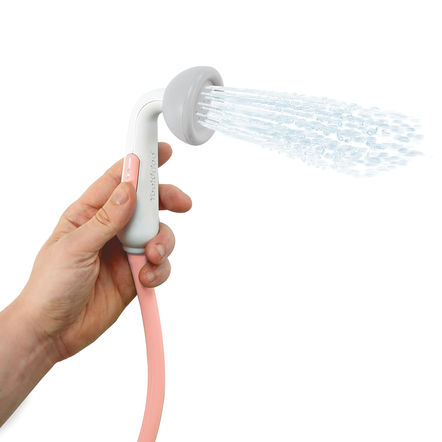 Yookidoo bath time elephant sprays water to entertain baby during tub or sink