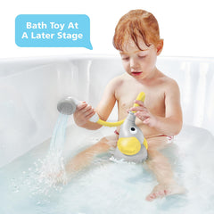 Yookidoo build uses cotton, PP plastic, POM beads, and polyester batting for durability during bath play