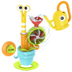 Yookidoo snail sprinkler shell-peek feature during bath time for toddler joy
