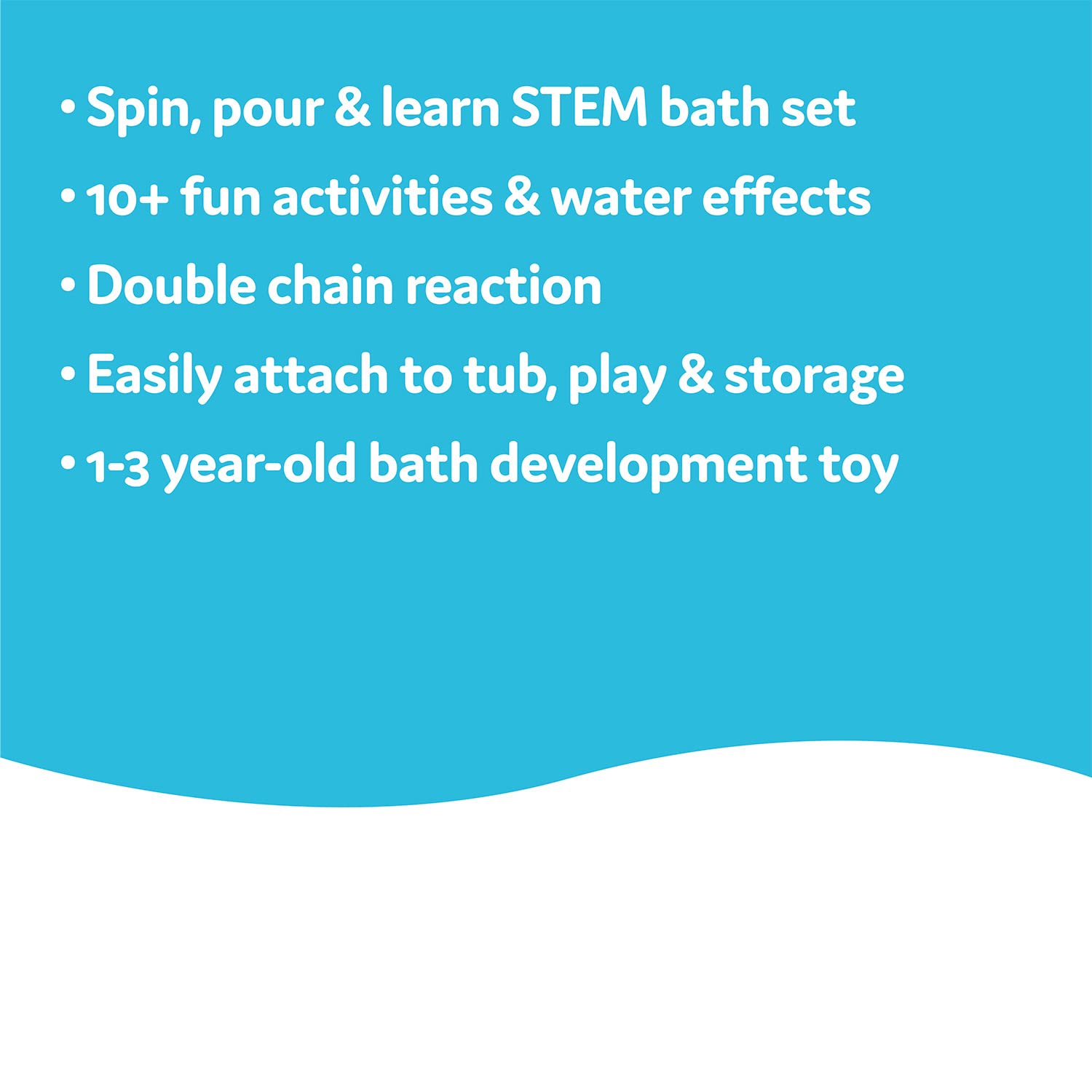 Yookidoo Spin and Sprinkle action spins the propeller for dynamic play