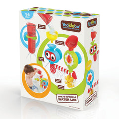 Yookidoo Water gauge funnel creates sprays as water flows