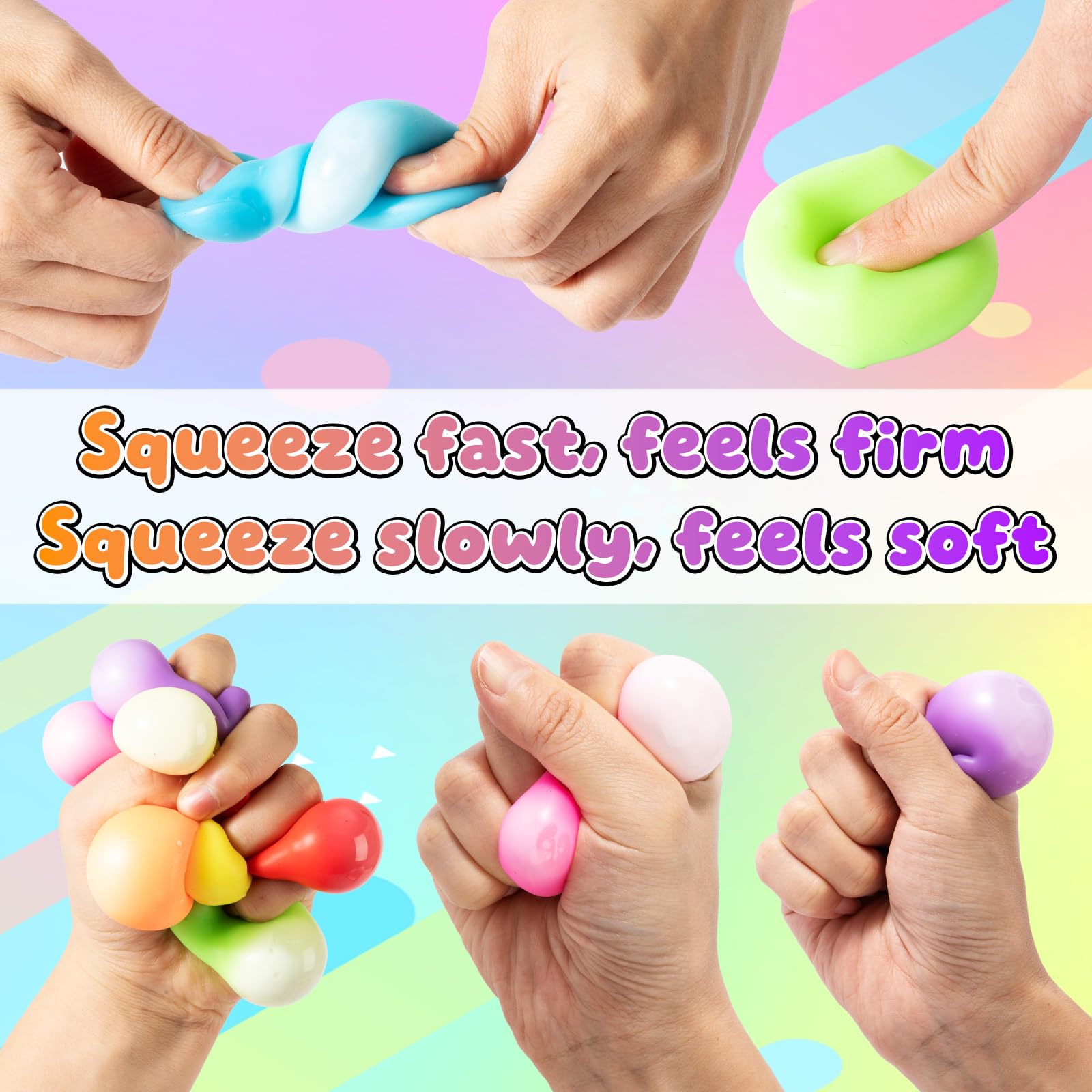 Yooshi pull-stretch-squeeze durability maintains shape after repeated use