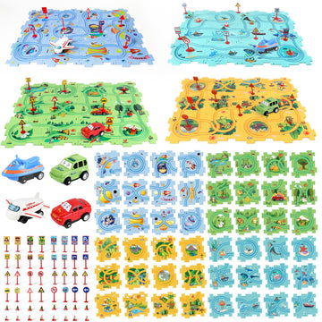 YOOYID Puzzle Racer packaging shows a colorful, kid-friendly learning toy.