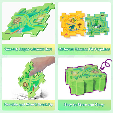 YOOYID road signs kit helps kids learn symbols during playtime.