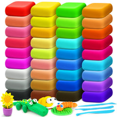 YOPINSAND Air Dry Clay packaging highlights 36 colors for creative projects