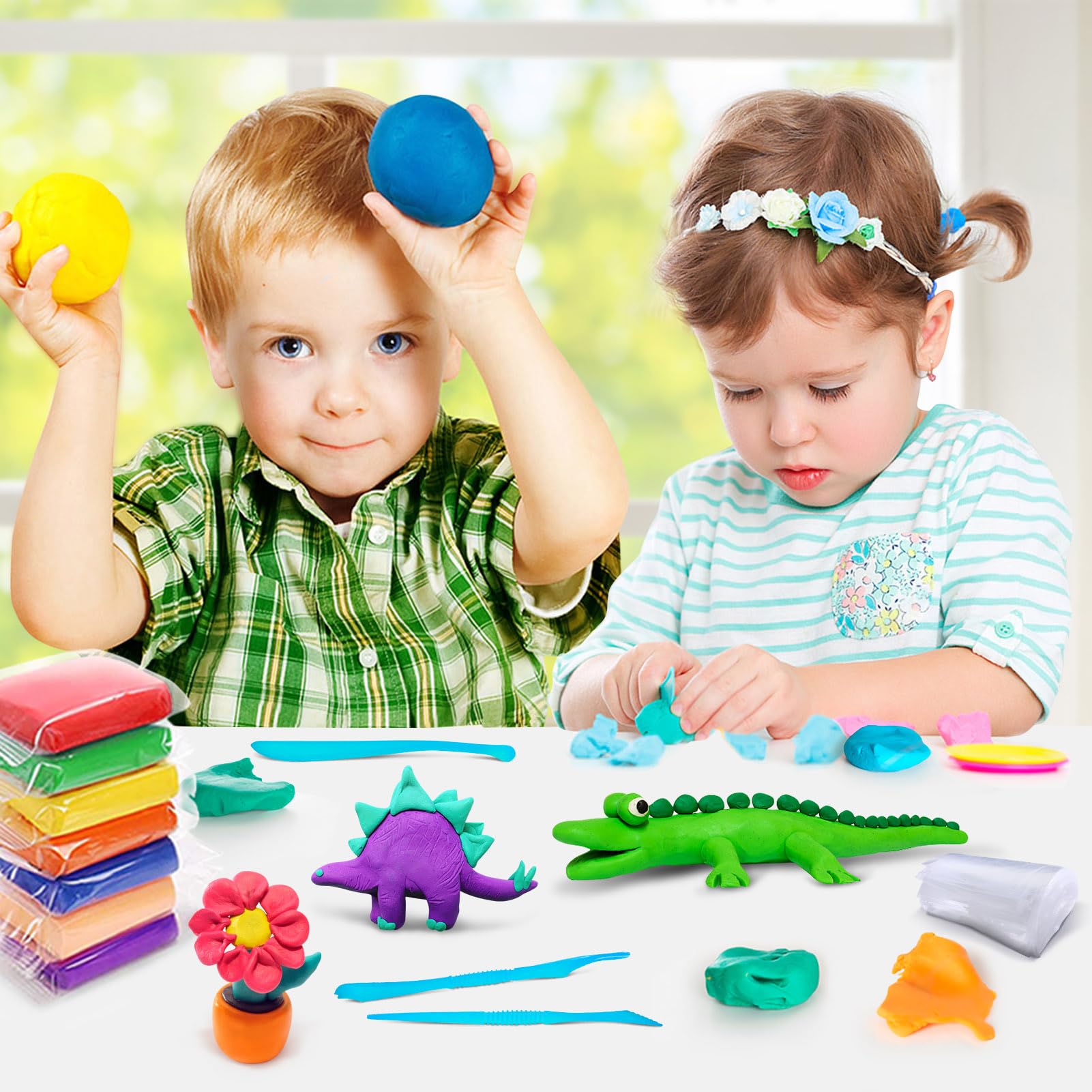 YOPINSAND imaginative sculpture with clay supports storytelling and craft projects