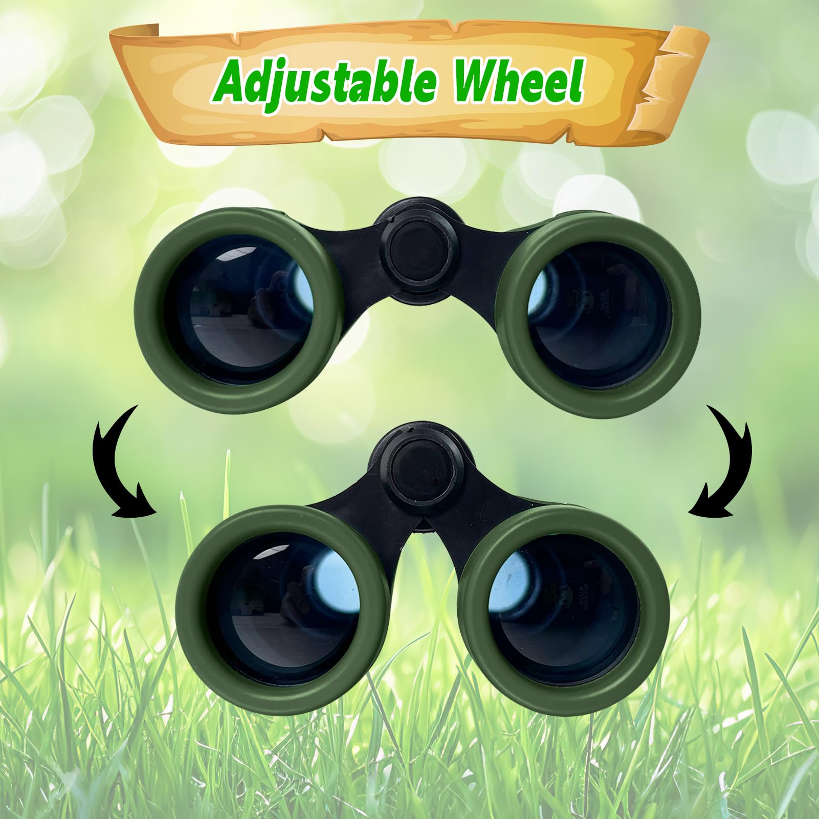 YOPINSAND Kids Binoculars compact design held by child during hike