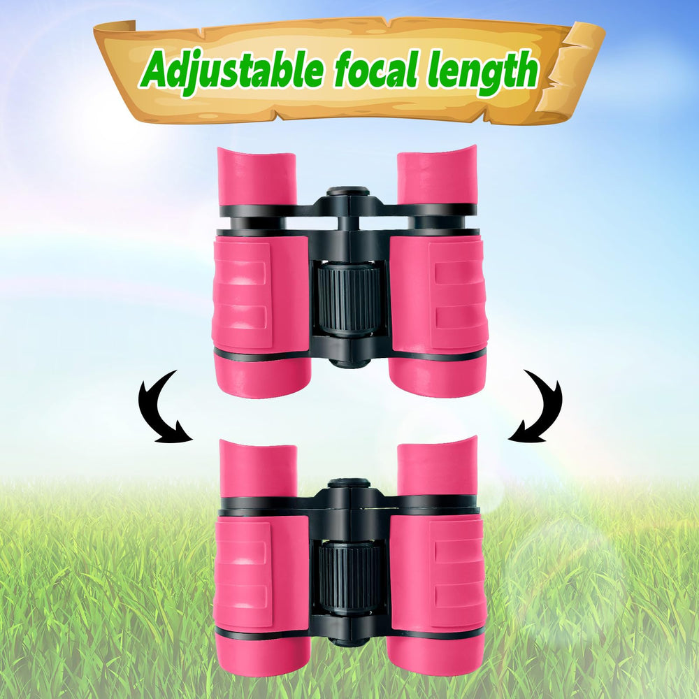 YOPINSAND Kids Binoculars with 4x magnification reveals birds and landscapes clearly