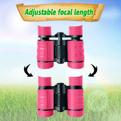 YOPINSAND Kids Binoculars with 4x magnification reveals birds and landscapes clearly