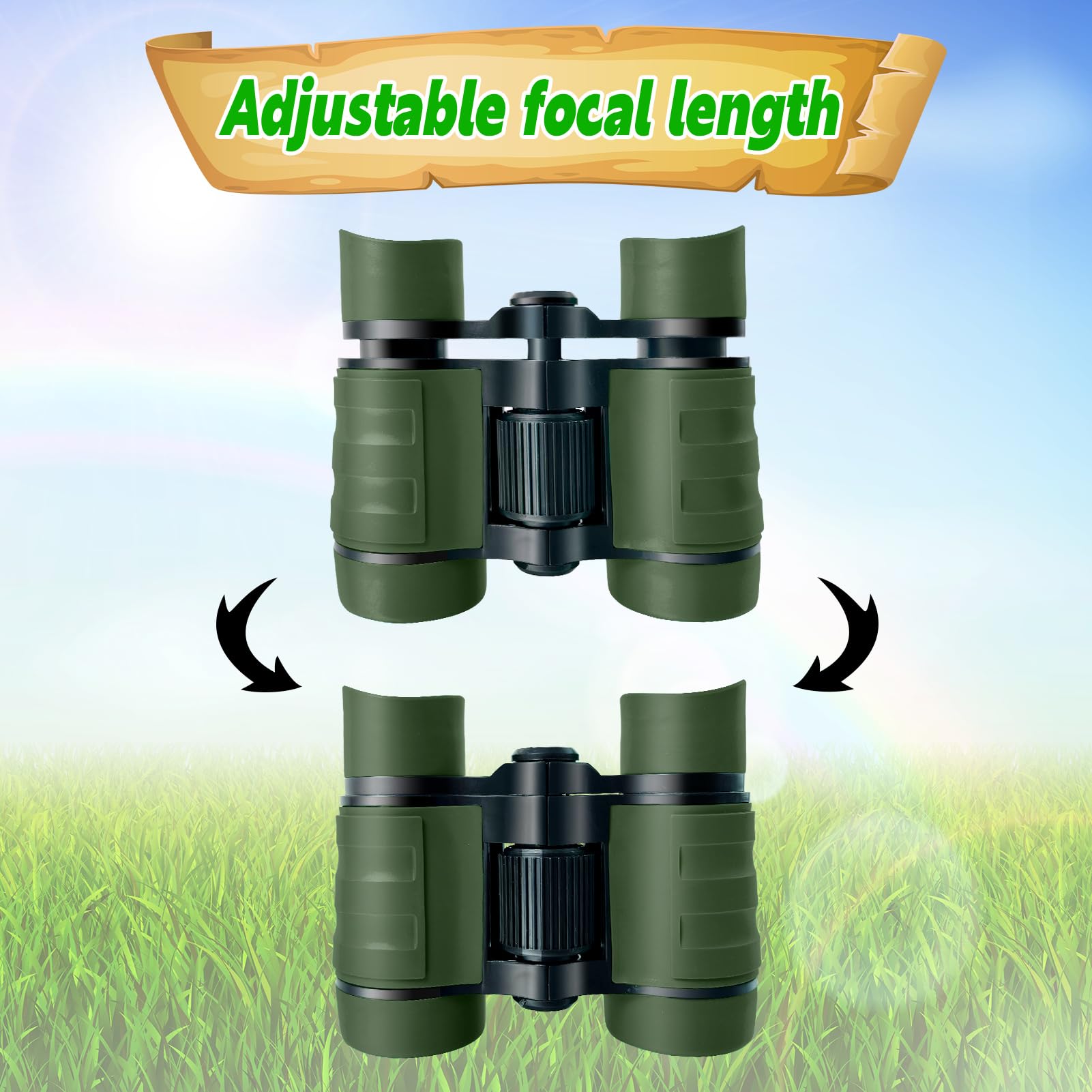 YOPINSAND Kids Binoculars 4x magnification for bird watching