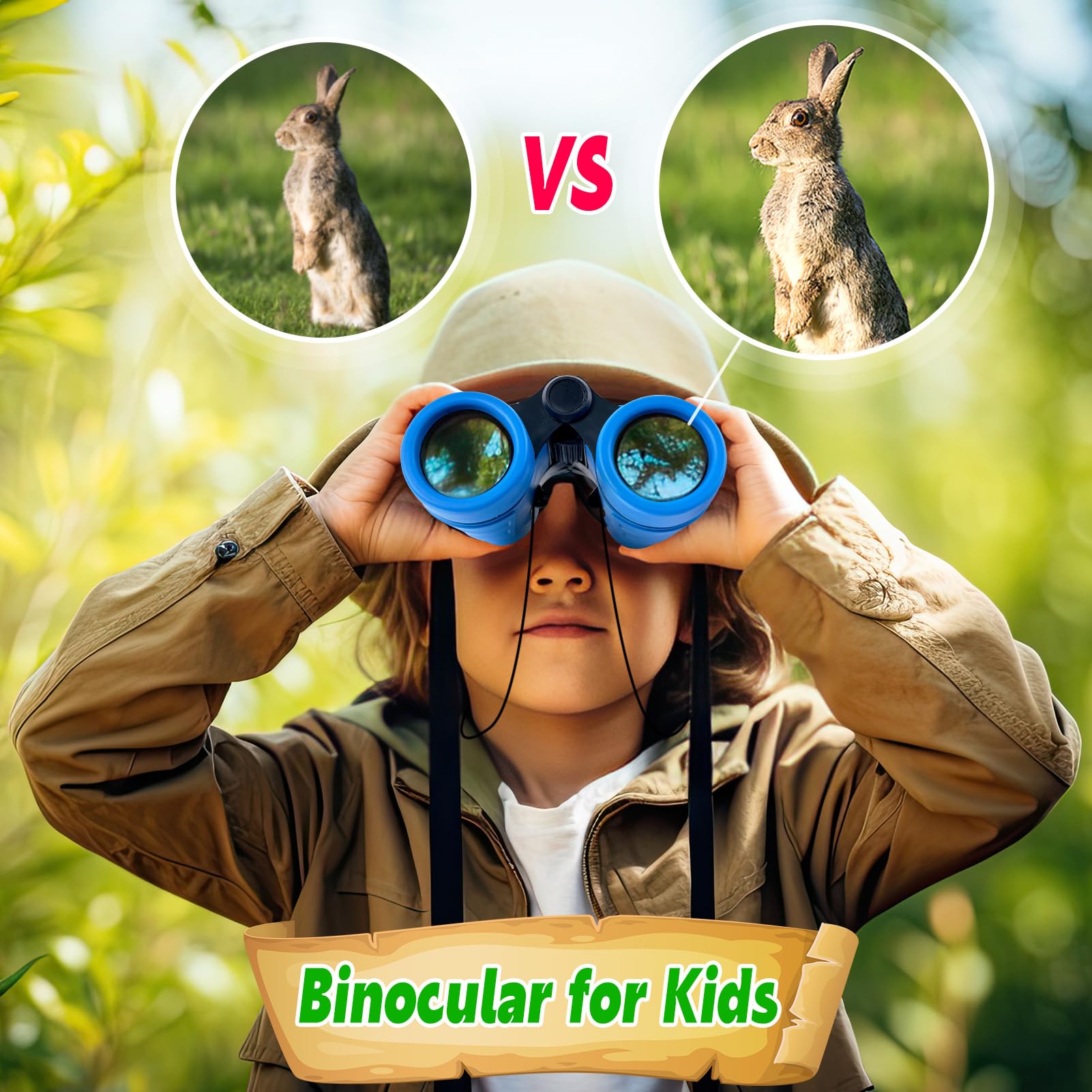 YOPINSAND kids binoculars helping children explore nature with simple focus.