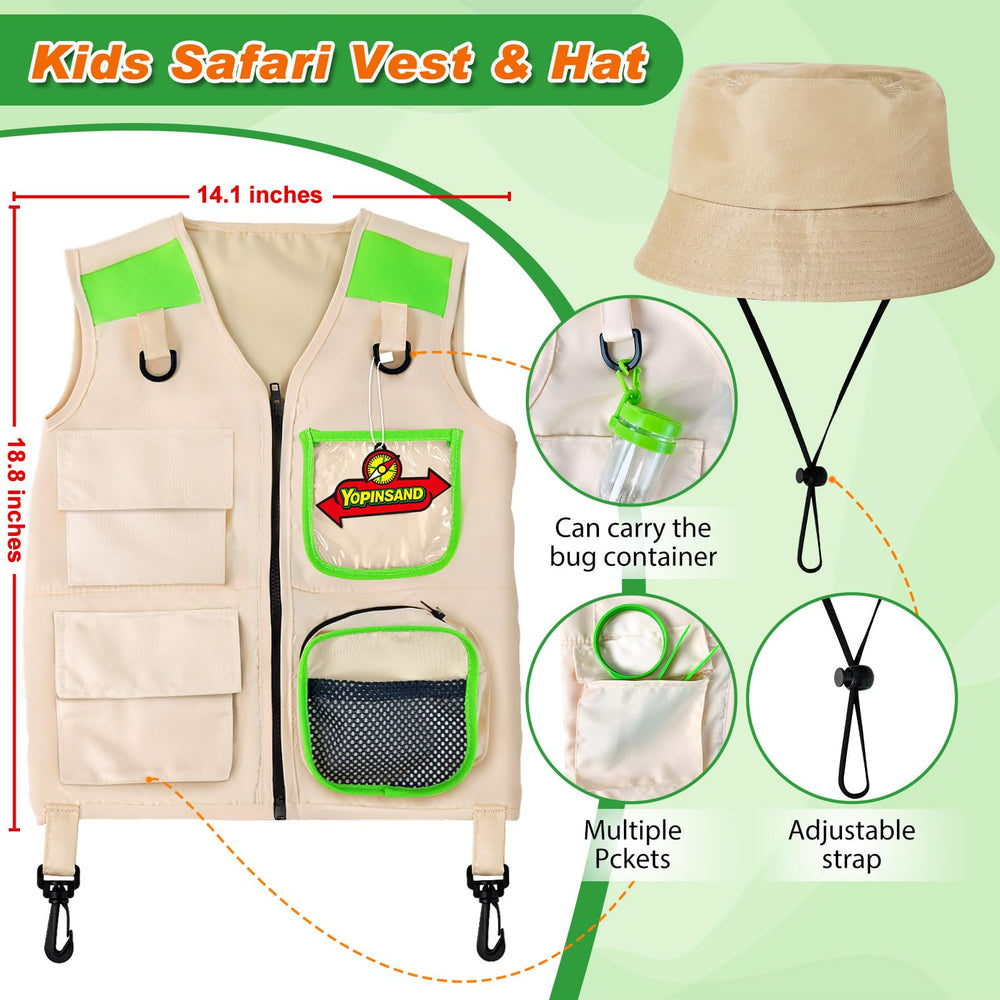 YOPINSAND Kids Explorer Kit binoculars for bird watching on nature walks.
