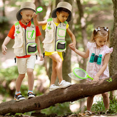 YOPINSAND Kids Explorer Kit vest size suitable for growing explorers.