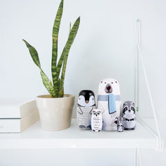 Yoption mole nesting doll, natural wood detail great for gifting.