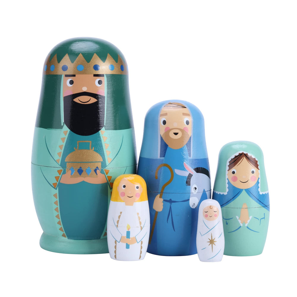 Yoption Jesus Nativity nesting dolls set for festive decor and thoughtful gifts.