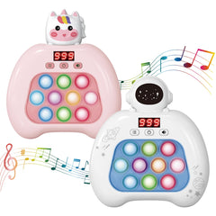YOPYCCD electronic Pop It game with LED screen shows bright progress for kids