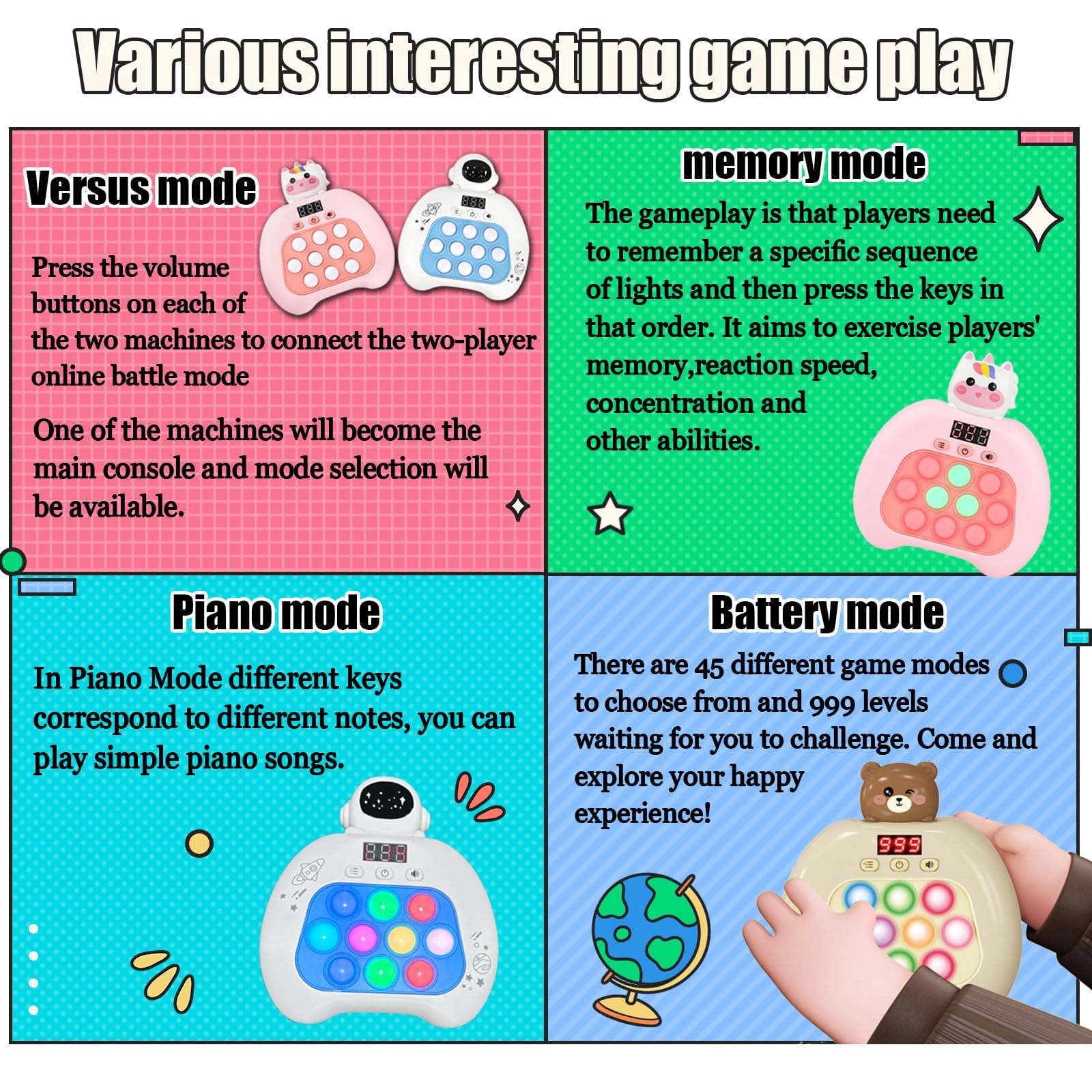 YOPYCCD piano mode offers musical exploration alongside classic popping fun