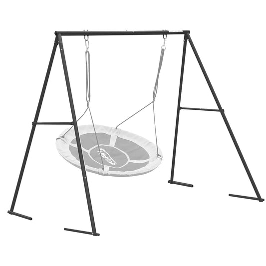 Yorovent 440lbs swing stand at 71-inch height for spacious backyard fun.