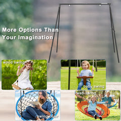 Yorovent all-weather swing frame designed to stay steady in windy conditions.