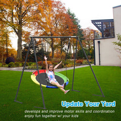 Yorovent backyard frame supports kids and adults for safe play outdoors.