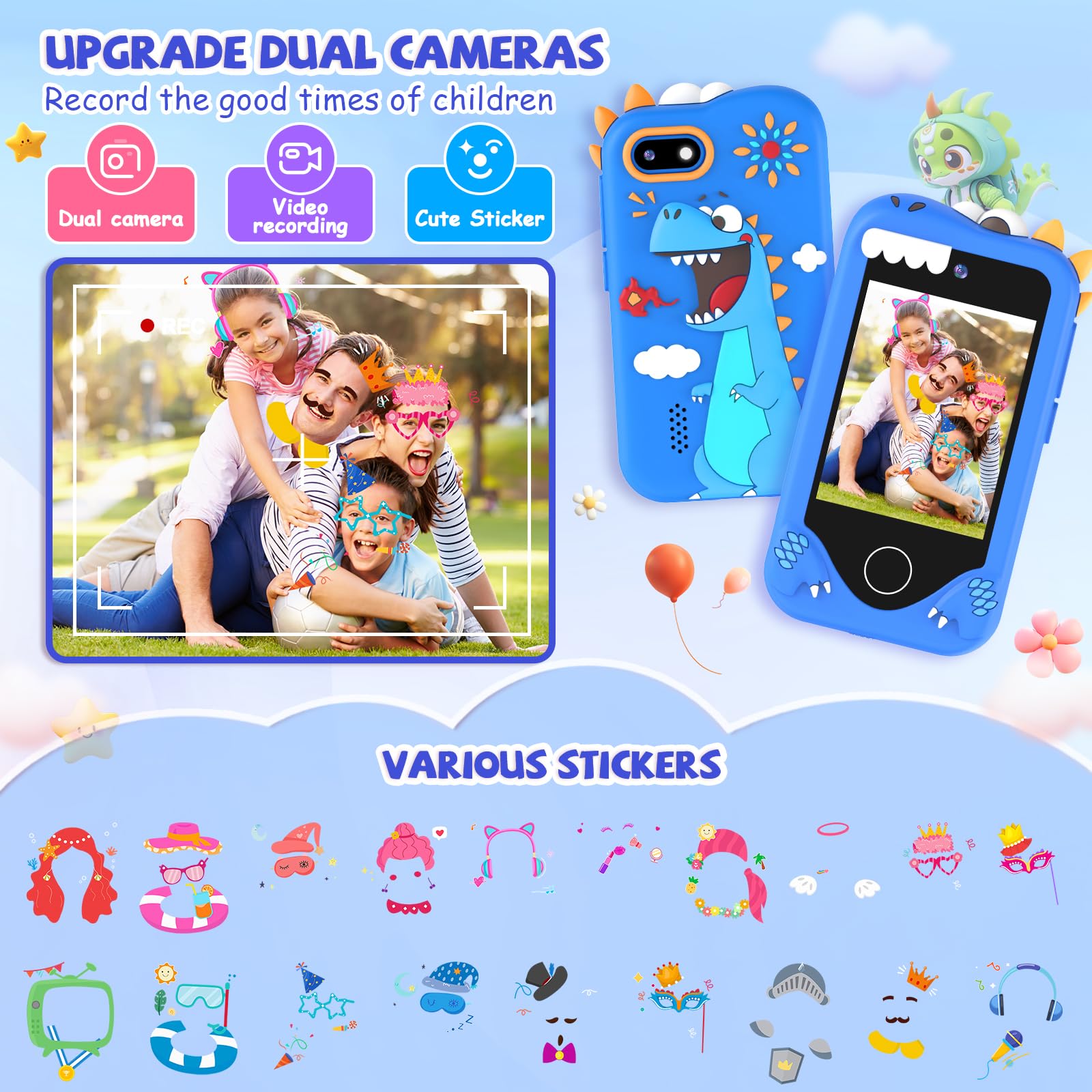 Yosfeng Kids Phone 32GB storage icon, ready for music and stories.